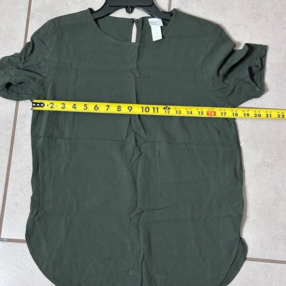 H&M Women Dark green Formal blouse top size 6 - Picture 6 of 6